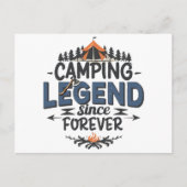 Camping Legend sinds Forever Briefkaart (Voorkant)