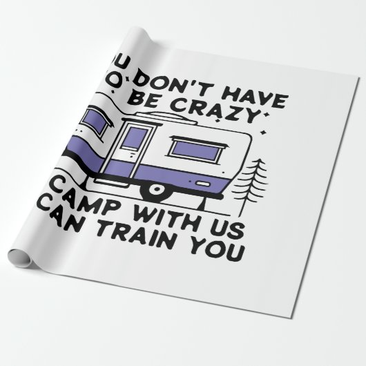 Camping Legend sinds Forever Cadeaupapier (Uitgerold)