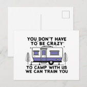 Camping Legend sinds Forever Feestdagenkaart (Voorkant / Achterkant)