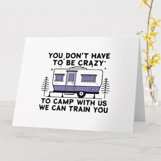 Camping Legend sinds Forever Kaart (Gele Bloem)