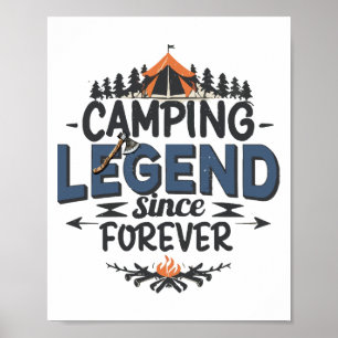 Camping Legend sinds Forever Poster