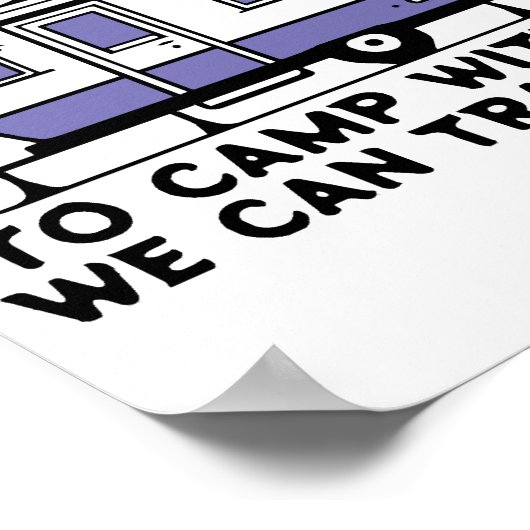 Camping Legend sinds Forever Poster (Hoek)