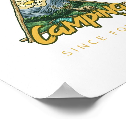 Camping Legend sinds Forever Poster (Hoek)