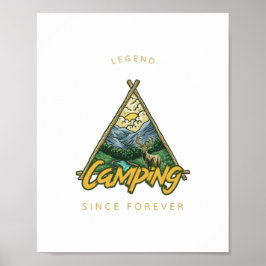 Camping Legend sinds Forever Poster