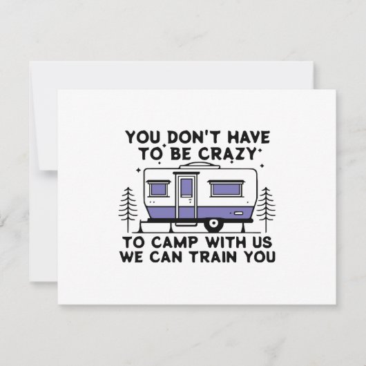 Camping Legend sinds Forever RSVP Kaartje (Voorkant)