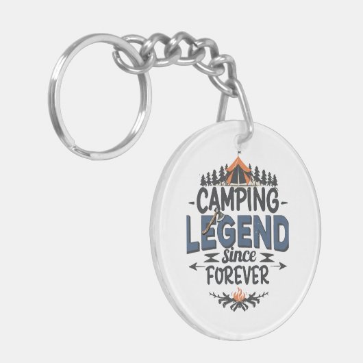 Camping Legend sinds Forever Sleutelhanger (Voorkant Links)
