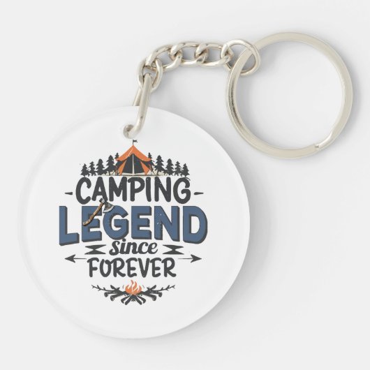 Camping Legend sinds Forever Sleutelhanger (Achterkant)