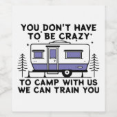 Camping Legend sinds Forever Wijn Etiket (Enkel label)