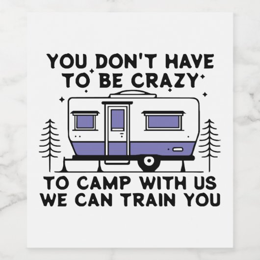 Camping Legend sinds Forever Wijn Etiket (Enkel label)