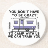 Camping Legend sinds Forever Zandsteen Onderzetter (Voorkant)