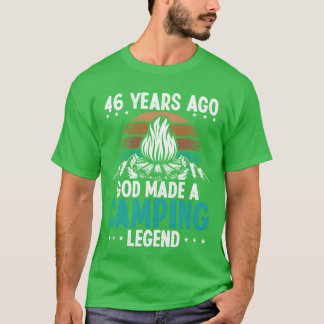 Camping Legende Scout Verjaardag Camper Vriend jaa T-shirt