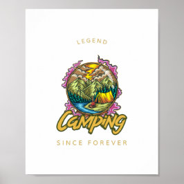 Camping Legende Sinds Onthoud  Poster