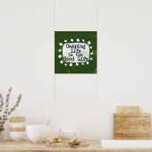 Camping Leven Is Het Goede Leven Poster Muurkunst (Keuken)