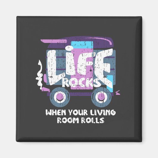 Camping - Leven is leuk Magneet (Voorkant)