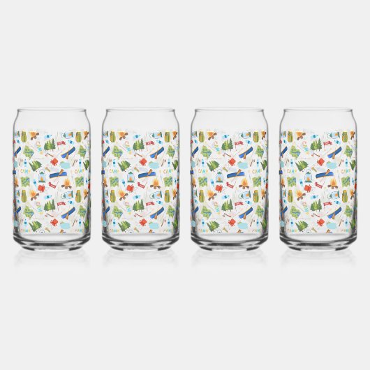 Camping Life Blikvorm Glas (Voorkant)