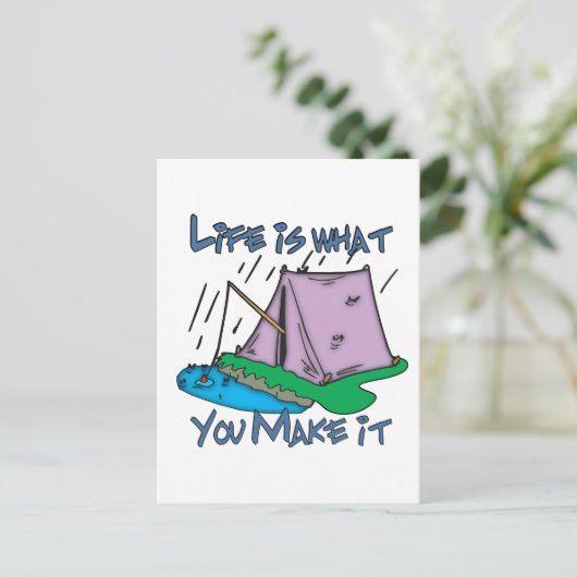 Camping Life Briefkaart (Staand voorkant)
