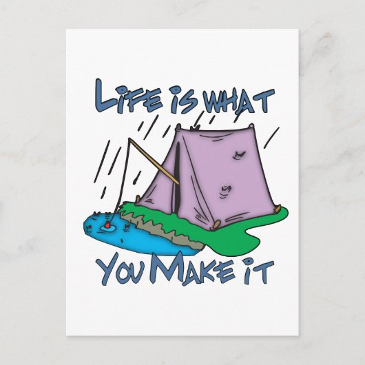 Camping Life Briefkaart (Voorkant)