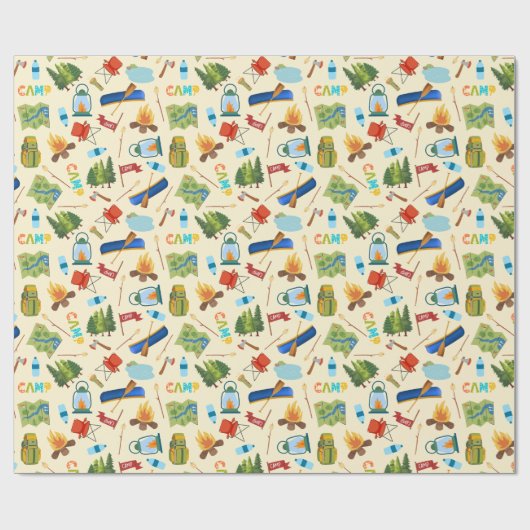 Camping Life Cadeaupapier (Vlak)