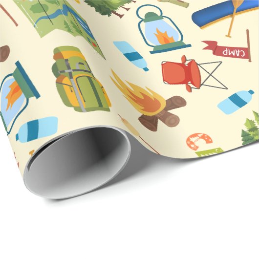 Camping Life Cadeaupapier (Rol Hoek)