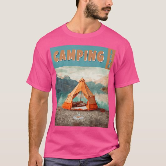 Camping Life for Life Camper Funny Camping Partner T-shirt (Voorkant)
