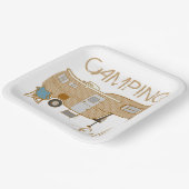 Camping Life Gezegde 5e wiel RV Camper Papieren Bordje (Gebogen)