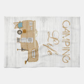 Camping Life Gezegde 5e wiel RV Camper Theedoek (Horizontaal)