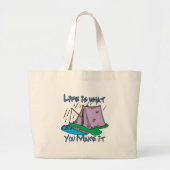Camping Life Grote Tote Bag (Voorkant)