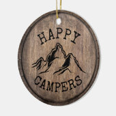Camping Life Happy Campers Mountain Adventure Keramisch Ornament (Links)