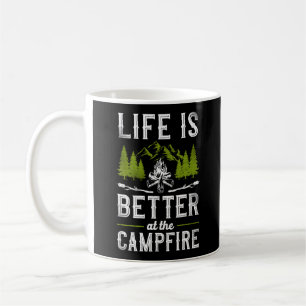 Camping Life is beter door kampvuur Koffiemok