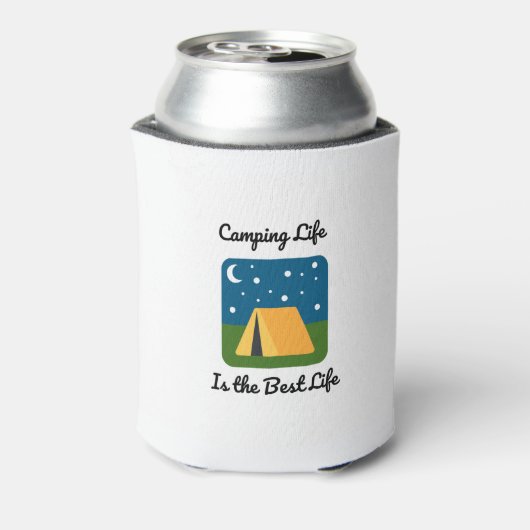 Camping Life is de beste Koelbox in het leven Blikjeskoeler (Blikje Achterkant)