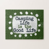 Camping Life is de puzzel van het goede leven Legpuzzel (Horizontaal)