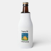 Camping Life is het beste leven Flesjeskoeler (Fles Voorkant)