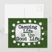 Camping Life is het Briefkaart van het goede leven (Voorkant / Achterkant)