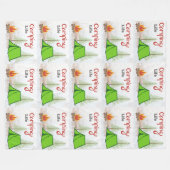 Camping Life Large Fleece Blanket (Voorkant (Horizontaal))