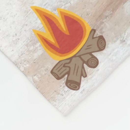 Camping Life Large Fleece Blanket (Hoek)