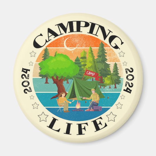 Camping Life Magneet (Voorkant)