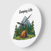 Camping Life, met een tent in de rugverpakking van Grote Klok (Hoek)