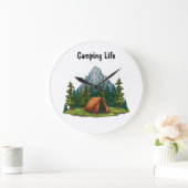 Camping Life, met een tent in de rugverpakking van Grote Klok (Huis)