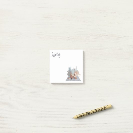 Camping Life Outdoor Avontuur Post-it® Notes (Op bureau)