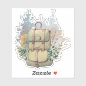 Camping Life Outdoor Backpacken Avontuur Sticker (Vel)