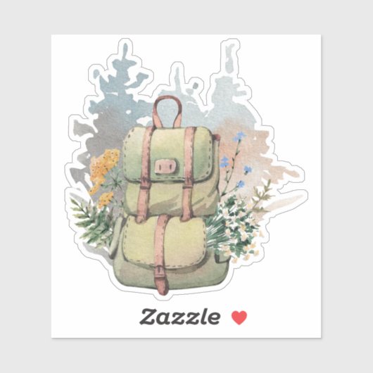 Camping Life Outdoor Backpacken Avontuur Sticker (Vel)