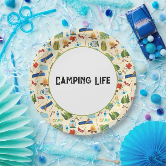 Camping Life Papieren Bordje (Feest)