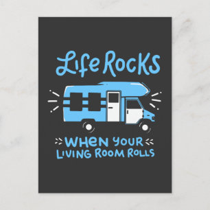Camping - Life Rocks Briefkaart