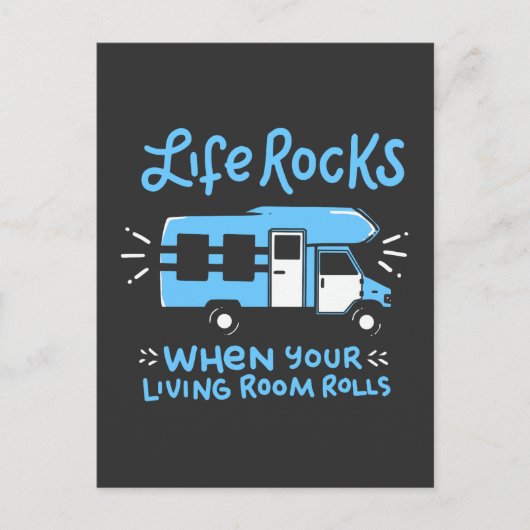 Camping - Life Rocks Briefkaart (Voorkant)