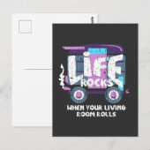 Camping - Life Rocks Briefkaart (Voorkant / Achterkant)