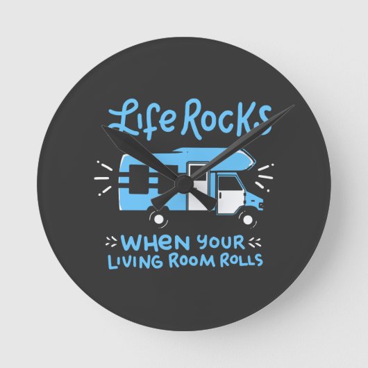 Camping - Life Rocks Ronde Klok (Voorkant)
