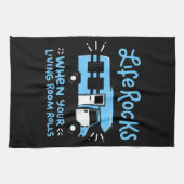 Camping - Life Rocks Theedoek (Horizontaal)