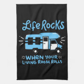 Camping - Life Rocks Theedoek (Verticaal)