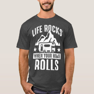 Camping Life rockt als je kamer Caravan rolt T-shirt