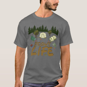 Camping Life Scout-ontwerp voor trotse Scouts-meis T-shirt